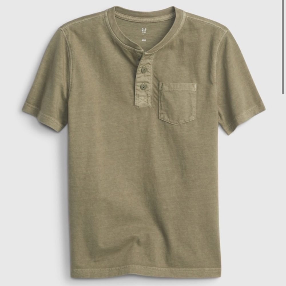NWT Gap Kids Henley pocket t-shirt